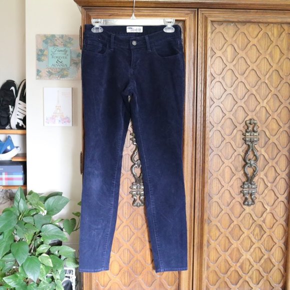 OLD NAVY  Rockstar Super Skinny Corduroy Pants – Navy, Size 4 - Picture 4 of 16